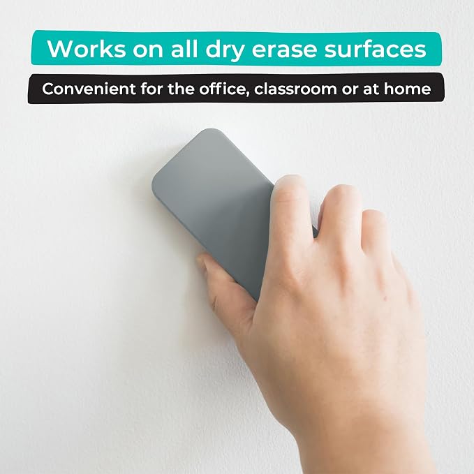 WallDeca Dry Eraser, Felt Bottom Surface Whiteboard Cleaner, Dry Wipe Board - Image 2