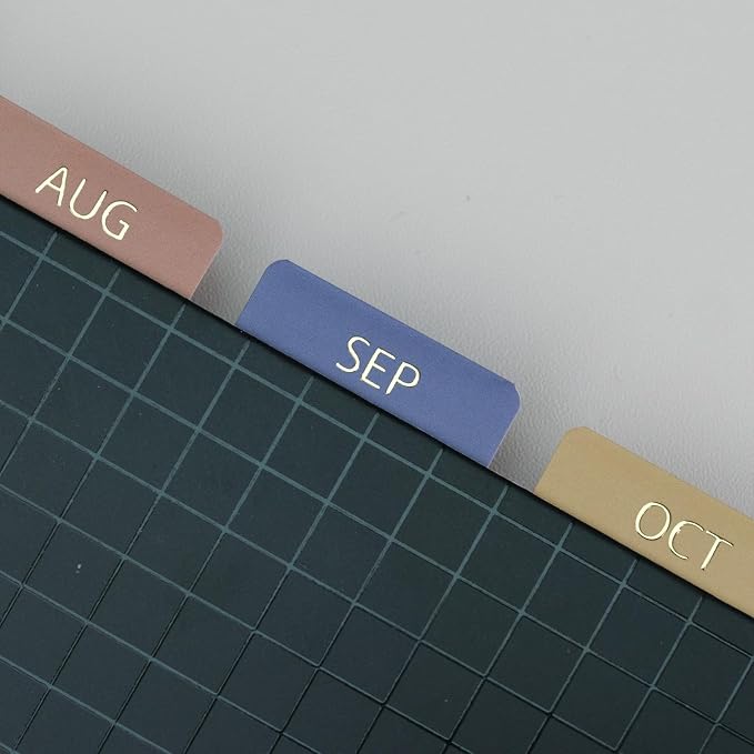 UPAFEXXI-Laminated Planner Monthly Tabs Calendar Monthly Label Stickers - Image 5