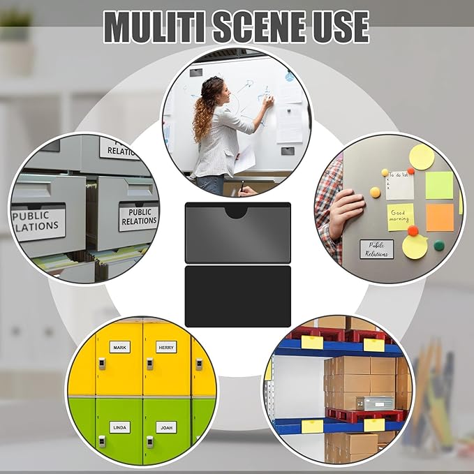 Gilprop 30 Pcs Magnetic Label Holders Pallet Rack 4 x 2.4 Inch Magnetic Labels - Image 6