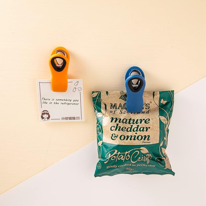Chip Clips, Bag Clips, Magnetic Bread Food Package - Image 4