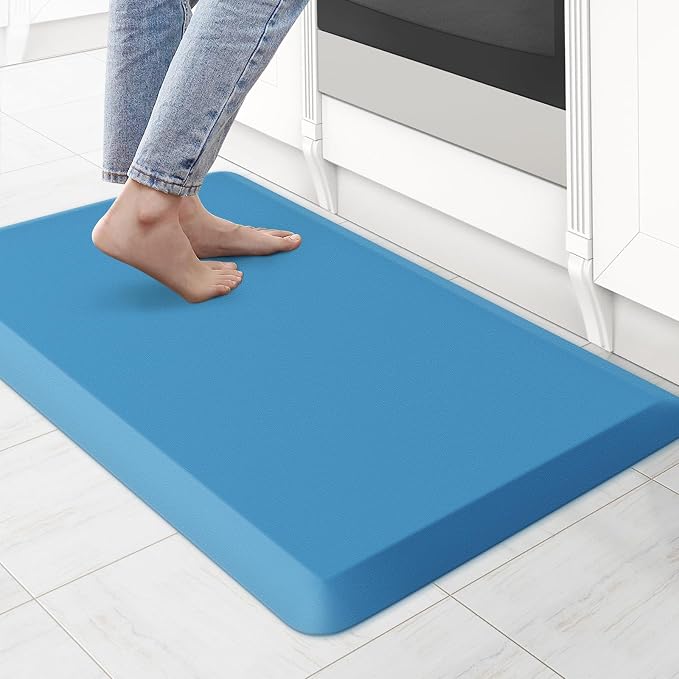 KitchenClouds Kitchen Mat Cushioned Anti Fatigue Kitchen Rug 0.75inch Water by KitchenClouds