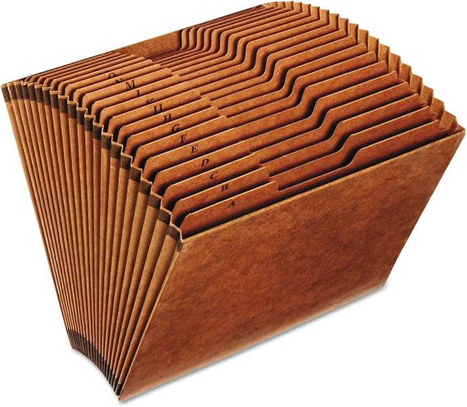 1InTheOffice Expanding File Folder A-Z, Alphabetical File Organizer, Accordion by 1InTheOffice