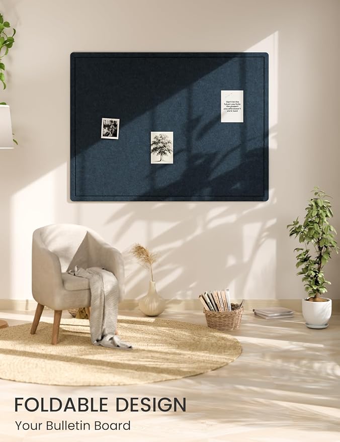 Fluxynara Large Bulletin Board, 47.2" x 35.4" Cork Board Alternative - Image 6
