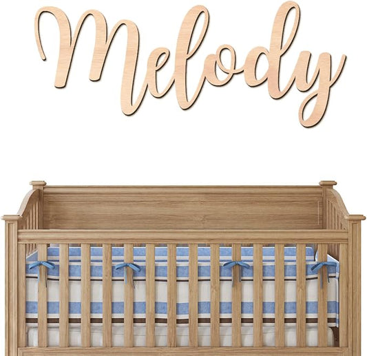 Personalized Wooden Name Sign for Nursery by Woodartis