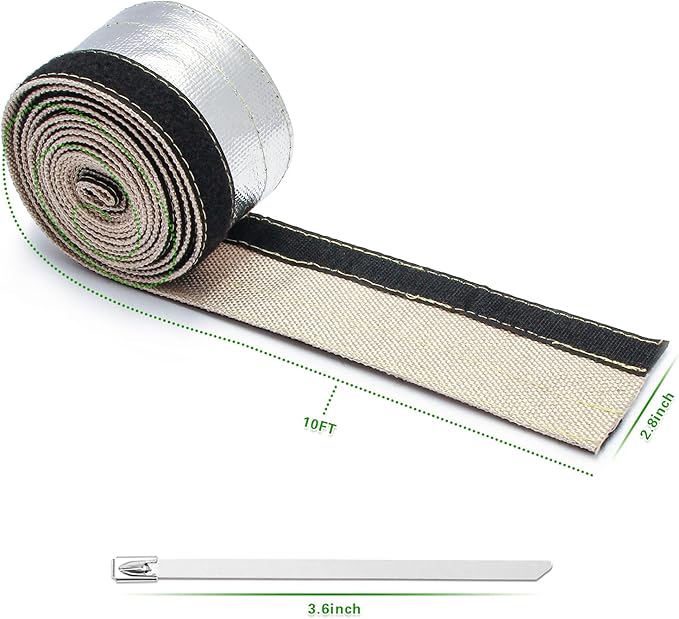 Heat Shroud Aluminized Sleeving Heat Shield fuel line wire heat sleeve 1/2" - Image 4