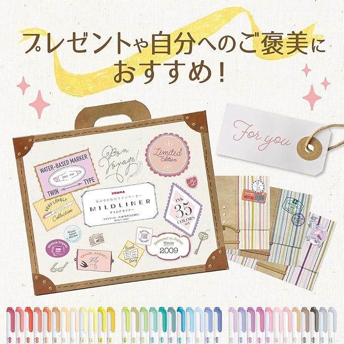 ZEBRA WKT7-35C Highlighter, 35 Color Set, Gift Box Included - Image 4