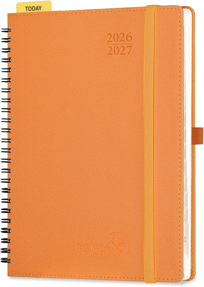POPRUN 2026-2027 Academic Weekly Planner, 6.75" x 8.75" Horizontal Daily Book by POPRUN