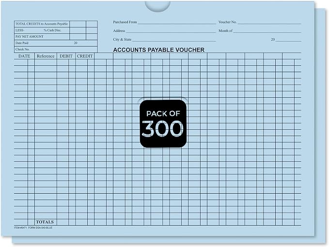 Accounts Payable Voucher Envelopes General Accounting Style, payment vouchers by Unknown