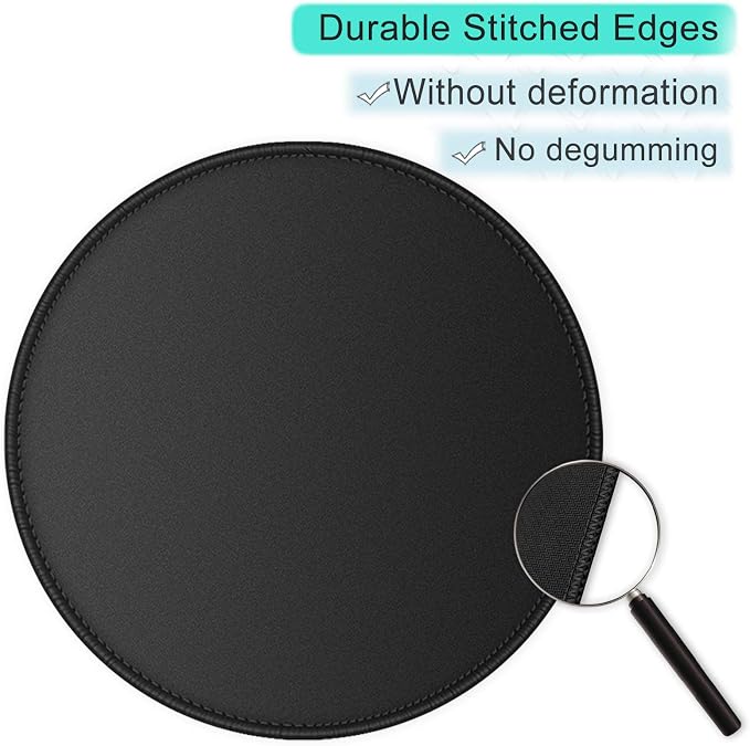 ITNRSIIET Round Mouse Pad with Stitched Edge Premium-Textured Waterproof - Image 5