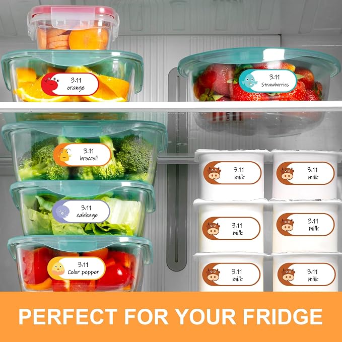 528 Pcs 1 x 2.5 Inch Baby Milk Bottle Labels Writeable, Removable Freezer Labels - Image 4