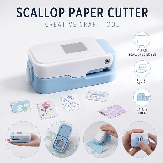 CYFUN DESIGN 2 Pcs Stamp Punch, 1x0.8 inch Postage Stamps Punch, Stamp Cutter - Image 7
