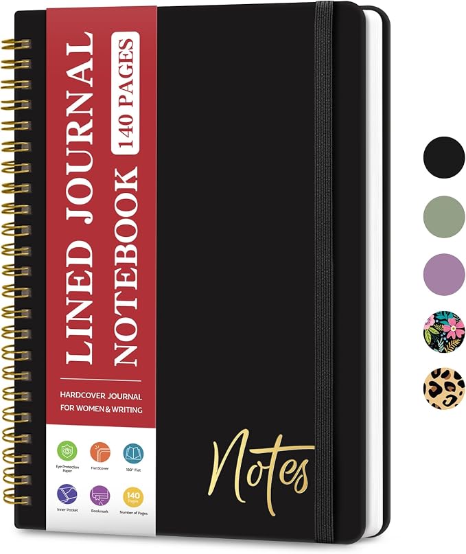 ZOTIA Lined Spiral Journal Notebook by Zotia