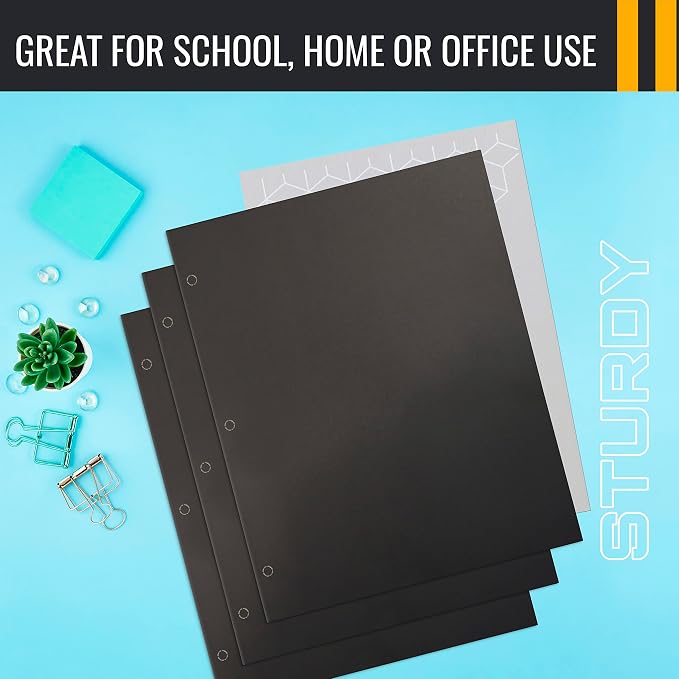 Better Office Products Two Pocket Portfolio Folders, Letter Size Paper Folders - Image 6