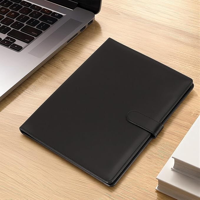 Professional Padfolio with Clipboard, Faux Leather Portfolio Folder Binder - Image 7