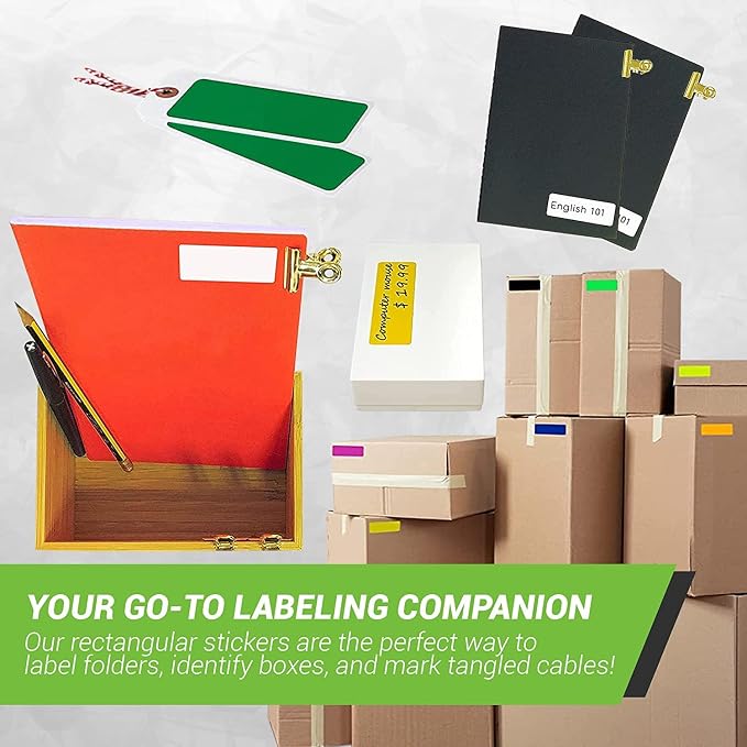 3x1 inch Rectangle Sticker Organizing Labels - Image 3