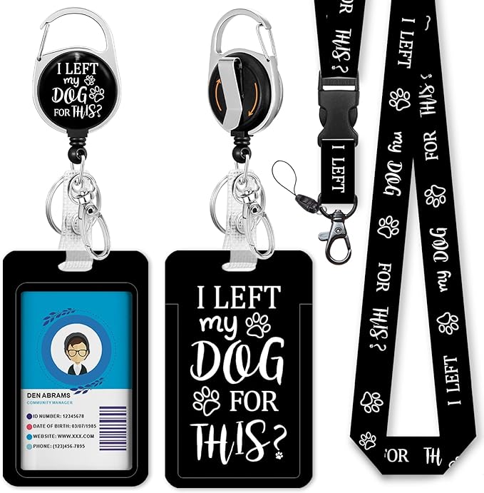 Giancomics Dog Lover ID Badge Holder by Giancomics