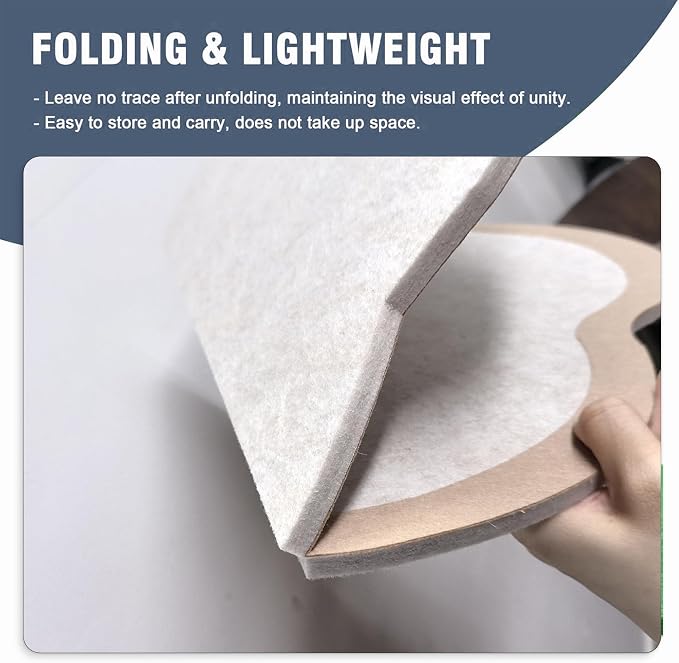 Cute Cloud Felt Board for Wall 24 x 16 Inch, Foldable Vision Board Kit - Image 4