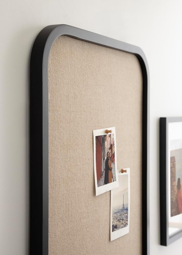 Kate and Laurel Hutton Transitional Wall Pinboard; 20 x 30; Black; Modern - Image 6