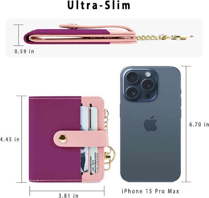 Airkit Small Wallet Women RFID, PU Leather Card Holder - Image 5