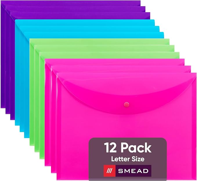 Smead, Poly Envelopes Plastic Folders, File Folders by SMEAD