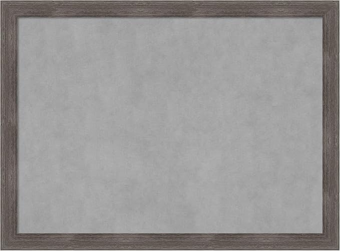 Amanti Art Grey Framed Magnetic Board 23x31 Medium Vision Board by AmantiArt