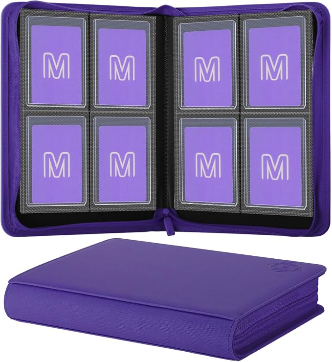 Toploader Binder, 4-Pocket Side Load Trading Card Album, Holds 128 Cards by MOSLA
