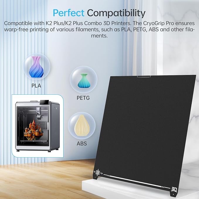 BIQU CryoGrip Pro Frostbite for K2 Plus 370x370mm Cold Build Plate Room - Image 4