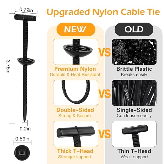Upgrade Nylon Universal Cable Tie Buckle - Image 2