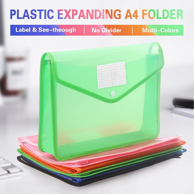 Plastic Expanding File Folder, Transparent envelopes - Image 3