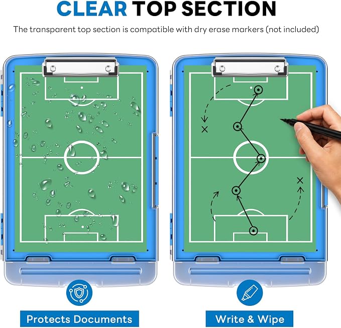 Clipboard with Storage and Pen Holder, Heavy Duty with Dual Compartment - Image 4
