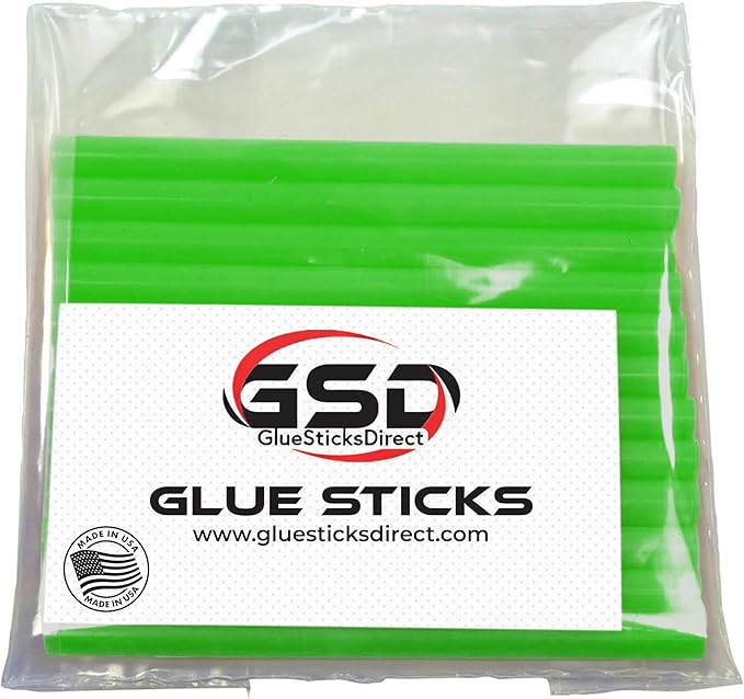 Mini Size Hot Melt Glue Sticks for Glue Gun - Bulk 4in Mint Green - Great for Art Craft Repairs & Compatible w/Most Glue Guns - 5/16" X 4" (Approx 565 Sticks, 5lbs Pack) - USA Made-DeskLoop Office