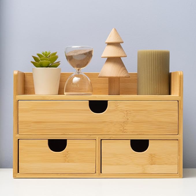 MEEDEN Bamboo Desk Organizer - Image 8