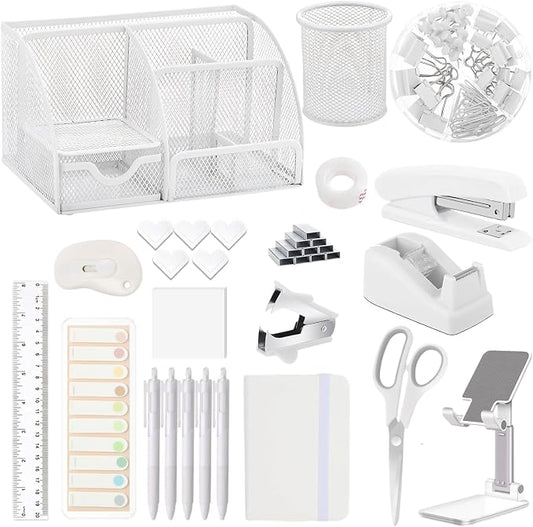 Office Supplies, Desk Accessories, Stapler and Tape Dispenser Set, 1000 Staples by musejoy