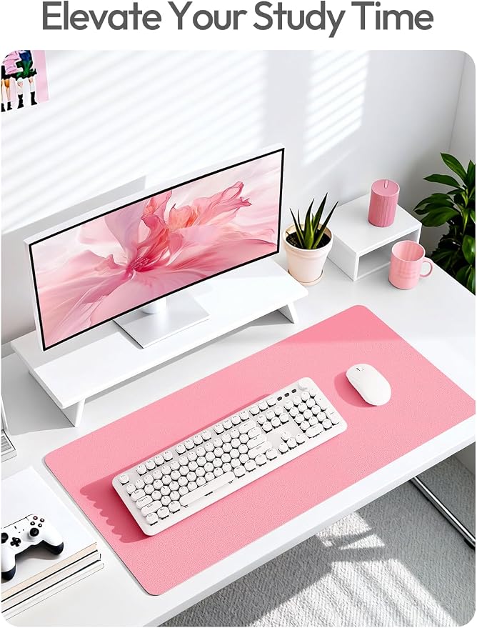 YSAGi Leather Desk Pad Protector, Office Desk Mat, Large Mouse Pad, Non-Slip PU - Image 7