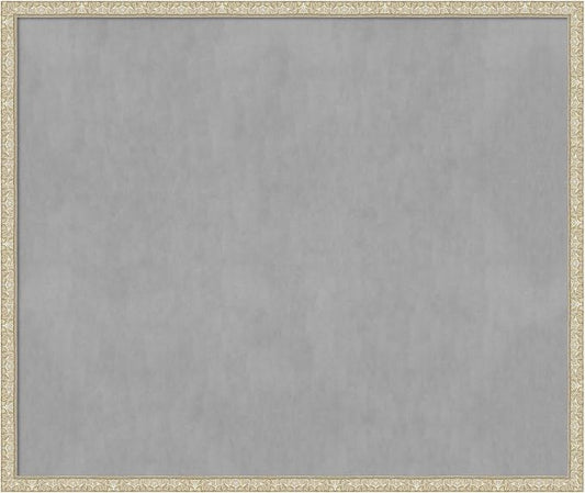 Amanti Art Silver Framed Magnetic Board 42x50 Oversize Vision Board by AmantiArt