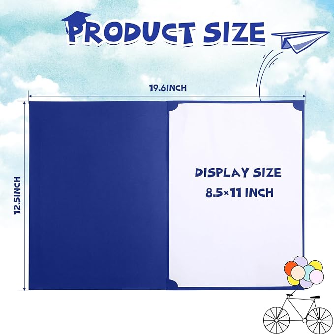 Fainne 80 Pieces Certificate Holders Diploma Holders Document Holder - Image 2