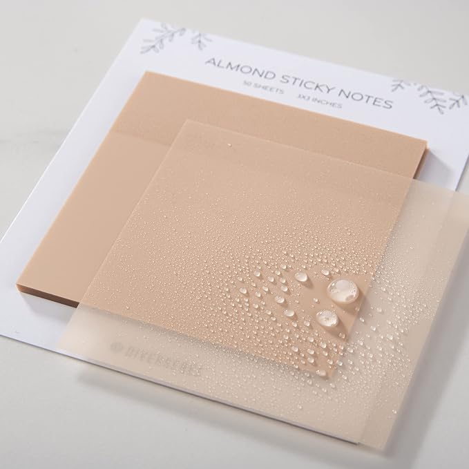 DiverseBee 50 Sheets Pastel Transparent Sticky Notes, 3x3” Clear Sticky Tabs - Image 2