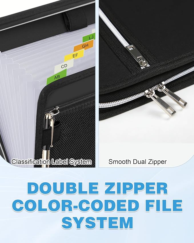 Fireproof Important Document Organizer Folio - Image 4