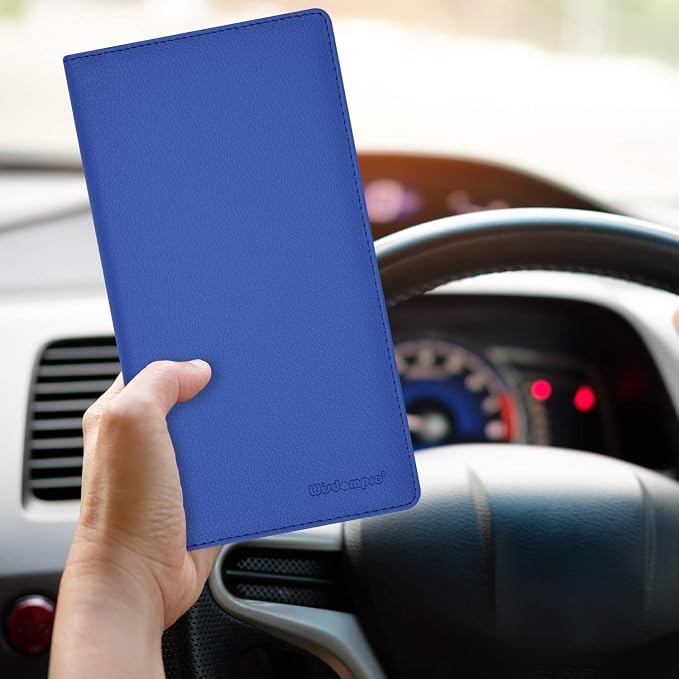 Wisdompro Car Document Holder Organiser, PU Leather Vehicle Insurance and - Image 8