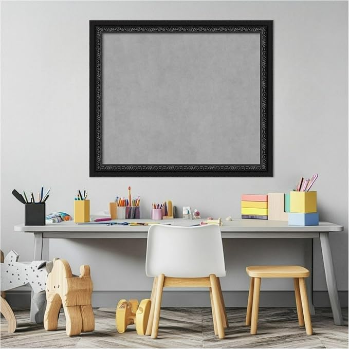 Amanti Art Black Framed Magnetic Board 24x28 Medium Vision Board - Image 5