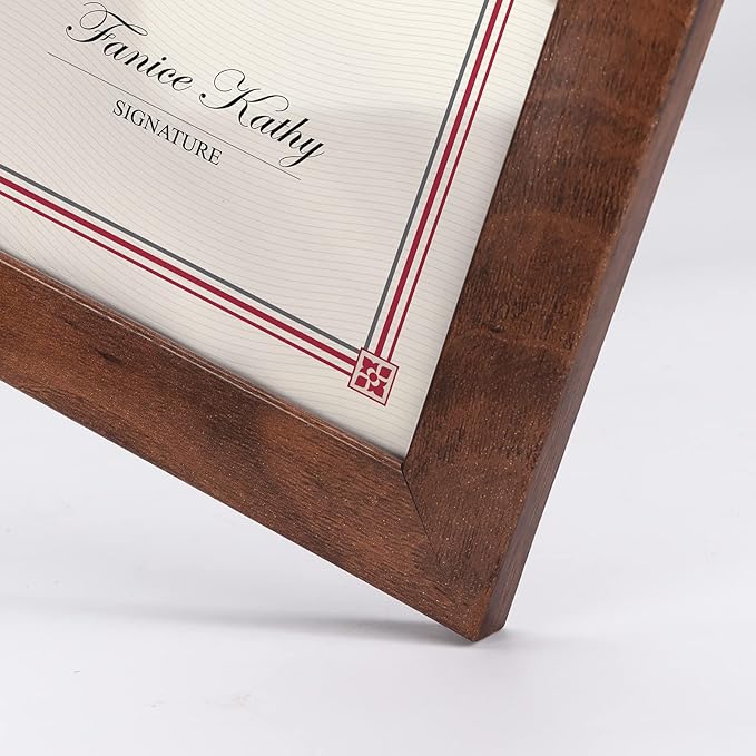 Giftgarden 8.5x11 Picture Frame Brown Set of 12, Wall or Tabletop Display - Image 5