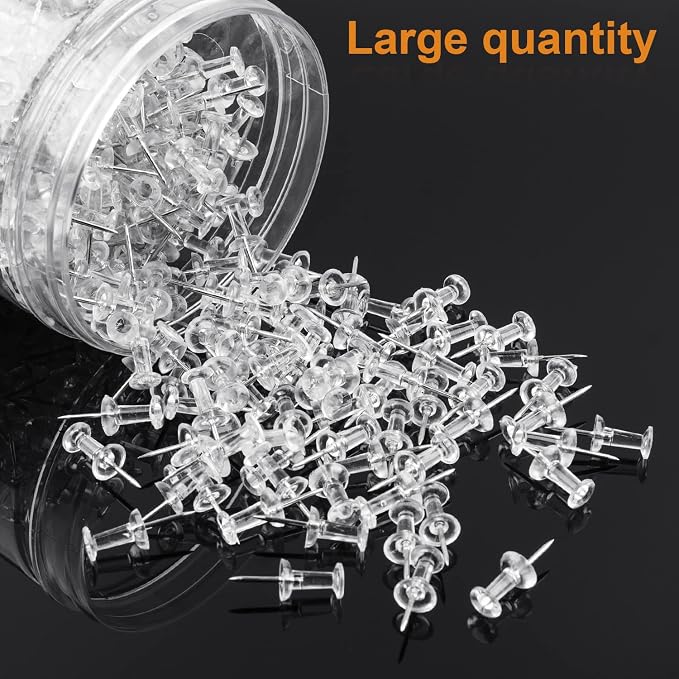 400Pcs Push Pins, Stick Pins Thumb Tacks - Image 2