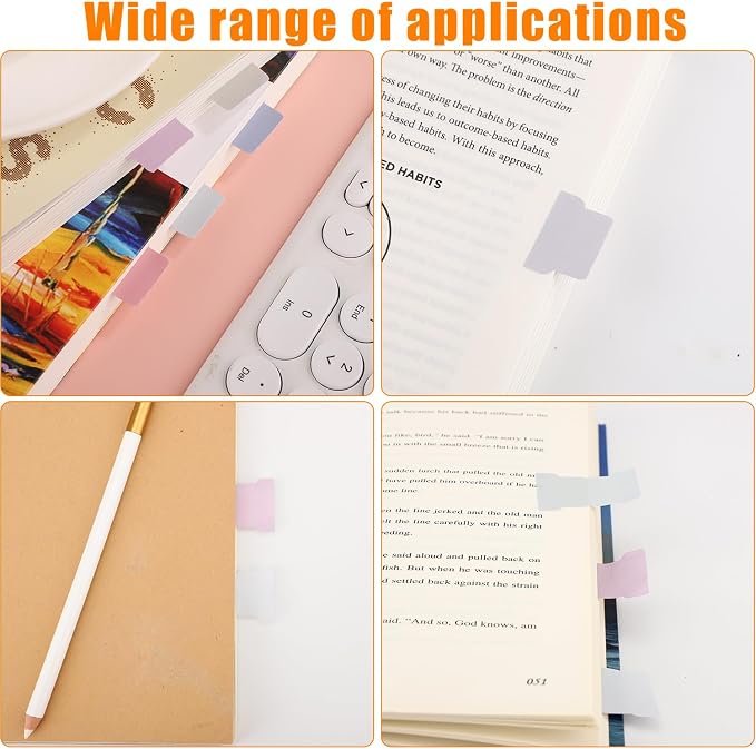 480pcs Writable Sticky Index Tabs, Self Adhesive Paper Blank Monthly Labels - Image 6