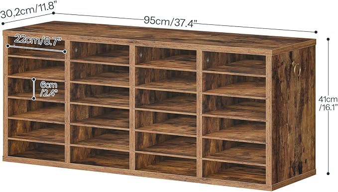 HOOBRO Literature Organizers, 24 Compartments Office Mailbox - Image 3