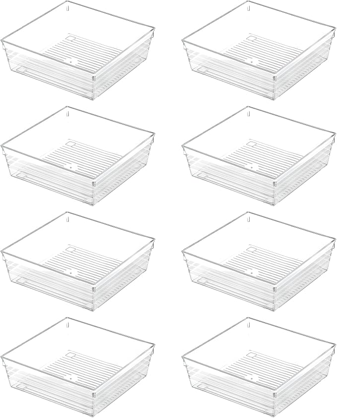 Clear Plastic Drawer Organizer Tray by Backerysupply