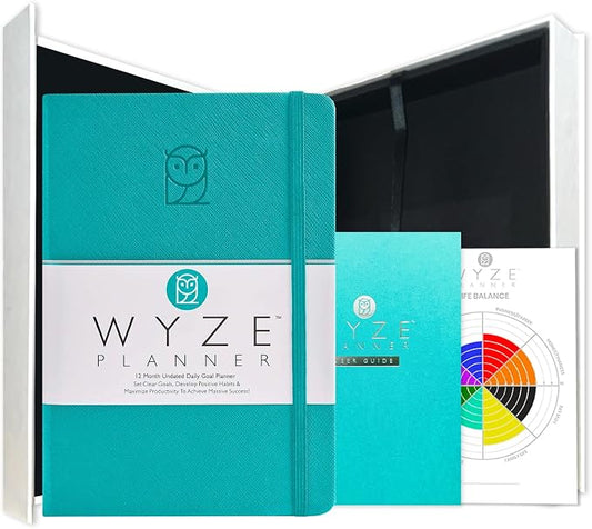 Wyze Planner Undated Daily Planner – 1-Year B5 Productivity Organizer by WYZEPLANNER
