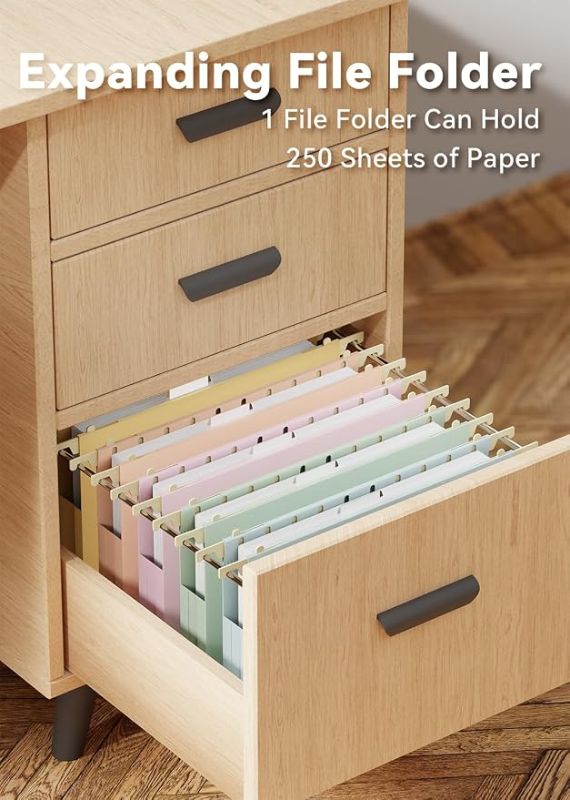 Ansook Plastic Hanging File Folders, Letter Size Hanging Folders - Image 5
