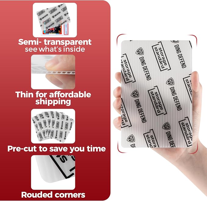 Card Protectors Trading Cards Shipping Supplies, Plastic Semi Rigid Card Holder - Image 6