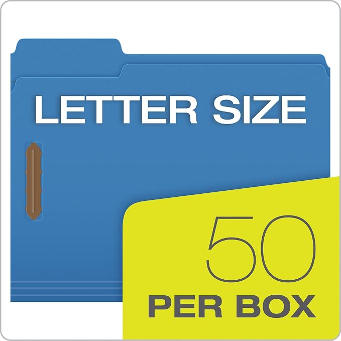 Pendaflex Fastener Folders, 2 Fasteners, Letter Size, 1/3 Cut Tabs in Left - Image 6