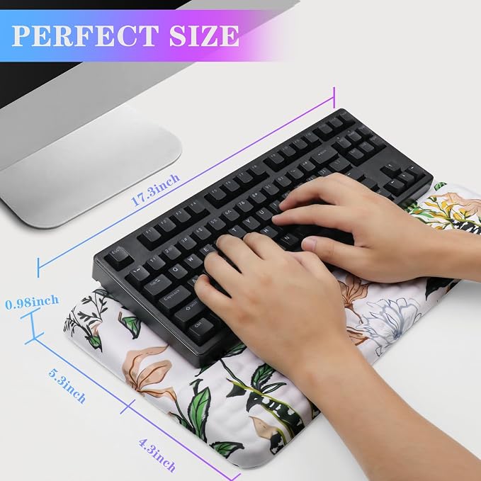 Computer Keyboard Stand with Wrist Rest, Ergonomic Tilted Keyboard Holder - Image 6